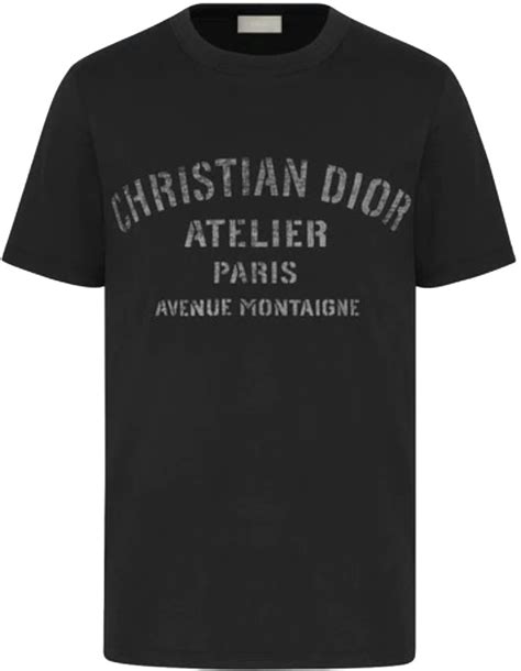 christian dior black t shirt